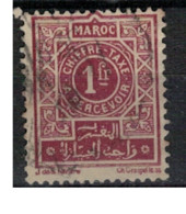 MAROC        N°  YVERT : TAXE 33  ( 1 )    OBLITERE       (OB 9 / 27 ) - Postage Due