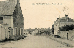 Pontvallain * La Place De La Bascule * Rue - Pontvallain