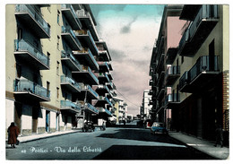 Ref 1410  - 1958 Italy Postcard - Via Della Liberta - Portici Napoli Campania L15 Rate Pisa - Portici