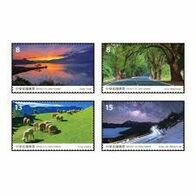 Taiwan 2020 Scenery -Nantou Stamps Lake Sun Set Sheep Mount Park Farm - Neufs