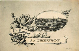 Le Creusot * Un Bonjour De La Commune * Usine Industrie - Le Creusot