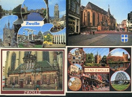 Nederland Holland Pays Bas Zwolle Met 4 Leuke Kaarten - Zwolle