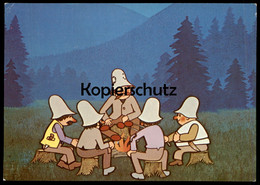 ÄLTERE POSTKARTE LOUPEZNICI F. FREIWILLIG BRNO DIE RÄUBER LAGERFEUER GESCHICHTE Ansichtskarte Postcard Cpa AK - Contes, Fables & Légendes