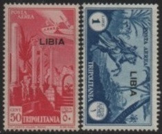 Italian Colonies-Italiennes (LIBIA) 1936 Italian/Tripolitania Stamps/Timbres Poste Aérienne (Overprinted/Surchargés) ** - Libia