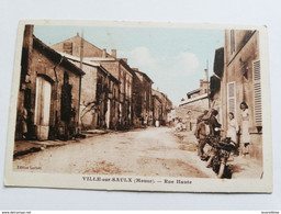 CPA 55 VILLE SUR SAULX RUE HAUTE BELLE SCENE MOTO TRES RARE BELLE CARTE !! - Autres & Non Classés