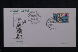 AFARS ET ISSAS - Enveloppe FDC En 1967 - Basket Ball - L 72876 - Covers & Documents