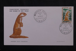 AFARS ET ISSAS - Enveloppe FDC En 1967 - Animaux - L 72879 - Briefe U. Dokumente