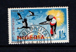 NIGERIA    1965    1/3  Crowned  Cranes    USED - Nigeria (1961-...)