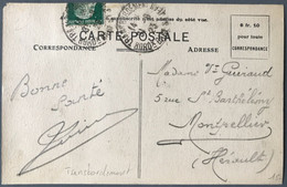 France N°170 Sur CPA - TAD TRANSBORDEMENT BORDx GARE ST JEAN 31.8.1923 - (C1521) - 1921-1960: Modern Tijdperk