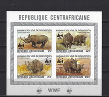 Rep. Centrafricaine: 608/ 611 En Feuillet ND ** - Rhinoceros