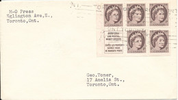 Canada Cover With Booklet Pane 1 Cent Sent To USA Galt Ont. - Lettres & Documents