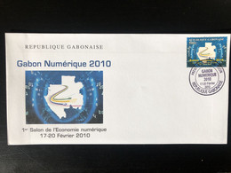 Gabon Gabun 2010 Mi. 1698 FDC Gabon Numérique Salon De L'économie Informationstechnologie RARE! - Gabon