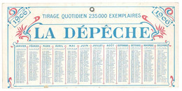 Calendrier Journal " La Dépêche ", 1906 - Small : 1901-20
