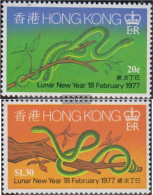 Hong Kong 329-330 (complete Issue) Unmounted Mint / Never Hinged 1977 Chinese Year - Unused Stamps