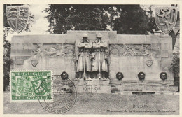 Carte Maximum -  Monument De La Reconnaissance Britannique - Bruxelles - 1934-1951