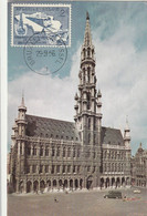 Carte Maximum - Bruxelles - Hôtel De Ville - 1951-1960
