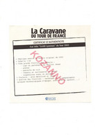 LA CARAVANE DU TOUR DE FRANCE - CERTIFICAT D'AUTHENTICITE: FIAT STILO  -  CREDIT LYONNAIS DU TOUR 2002     (314) - Catálogos