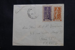 INDE - Enveloppe De Pondichéry Pour La France Par Avion - L 72894 - Lettres & Documents