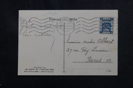 PALESTINE - Affranchissement De Jérusalem Sur Carte Postale En 1927 Pour Paris - L 72903 - Palestina