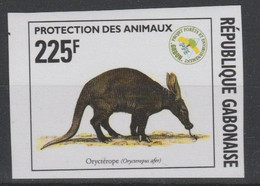 Gabon Gabun 1996 ND Imperf Mi. 1311 Faune Fauna Protection Oryctérope RARE ! - Otros & Sin Clasificación