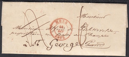 Belgique 1846 - Précurseur De Mons à Destination Gand Et Réexpedié à St. Georges....... (DD) DC-9360 - Altri & Non Classificati