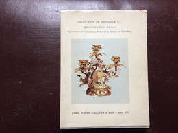 OBJETS D’ART Et D’AMEUBLEMENT Ventes Aux Enchères TAPISSERIES TAPIS BRONZES SIÈGES CERAMIQUES PENDULES...PALAIS GALLIERA - Tijdschriften & Catalogi