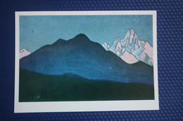 Nicholas Roerich - "HIMALAYAS, Sunset". 1974 HIMALAYA - Old USSR PC - Népal