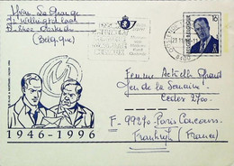 BELGIQUE Entier Postal 1946-96 Blake & Mortimer De Edgard P. JACOBS  Strip Journal Tintin -  50 ème Anniversaire - Jacobs E.P.
