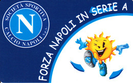 Carte Prepaid Italie Football Calcio Forza Napoli, Code Non Gratté - Cartes GSM Prépayées & Recharges