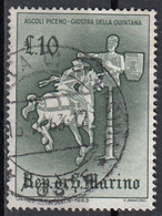 San Marino 1963 Uf. 637 Giostre E Tornei : Giostra Della Quintana Viaggiato Used - Used Stamps