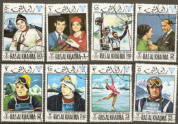 Ras Al Khaima  1968  Grenoble  Winter Olympis   Fine  Used - Winter 1968: Grenoble