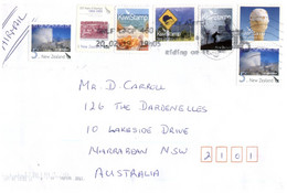 (S 2) New Zealand To Australia - Cover - Very Stamps Combination ? - With Kiwi Stamp And NZ Post Stamps ! - Covers & Documents