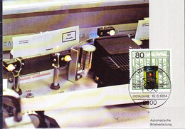 BRD FGR RFA - Abtastobjektiv Einer Automatischen Briefverteileranlage (MiNr: 1216) 1984 - MK - 1981-2000