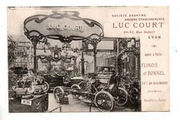 Delcampe - AUTOMOBILE LUC COURT . 88, 92 Rue Robert, LYON . Agents à Paris . Flinois Et Bonnel - Réf. N°10551 - - Turismo