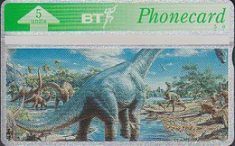 UK Bto 066 Dinosaur Scene (1) Mint - BT Overseas Issues