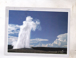 CPM GEANTE YELLOWSTONE, OLD FAITHFUL En 1996! (voir Timbre) - Yellowstone