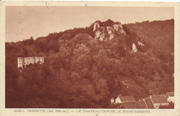 Ferrette - Le Château Depuis Le Samstagberg - Ferrette