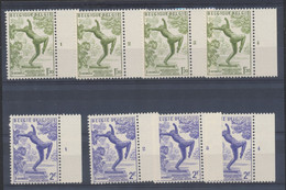 La Vierge Folle (Anvers) - çàd N°969/70 X4 Neuf Sans Charnières (MNH) + BDF Avec N° De Planche. TB - ....-1960