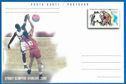 2000 Turkey Summer Olympic Games In Sydney Unused Postal Stationery Set - Zomer 2000: Sydney