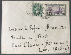 France N°111 Et 166 (Orphelins) Sur Enveloppe 2.7.1926 - (C1554) - 1921-1960: Modern Tijdperk