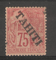 Tahiti _ (1893 )1 75c Rose -  N°17 - Otros & Sin Clasificación