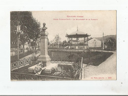 GRANGES (VOSGES) 9261 PLACE ETIENNE SEITZ. LE MONUMENT ET LE KIOSQUE - Granges Sur Vologne