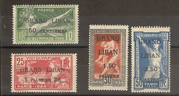 Grand  Liban-  (1924 ) Série Jeux Olypique  N° 18/21 Neuf - Andere & Zonder Classificatie