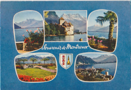 Montreux Les Dents Du Midi Le Château De Chillon Circulée Pour Salon De Provence Le 19/08/1974 - Provence