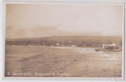 LES LECQUES (Var) - Carte-photo Panorama De La Plage - Les Lecques