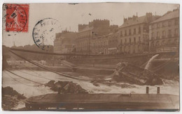 Carte Photo 44 NANTES Le Pont Détruit 1913 - Nantes