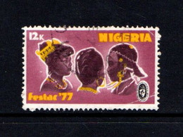 NIGERIA    1976    2nd  African  Arts  Festival    12k  African  Hairstyles    USED - Nigeria (1961-...)