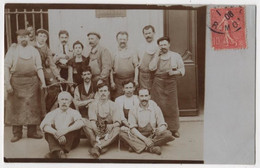 Carte Photo Entreprise Tannerie Mégisserie Ouvriers Cuirs Et Poil à Localiser Loire Ardèche Rhône ? - Artisanat