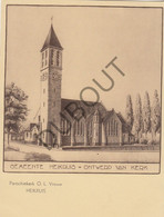 Postkaart-Carte Postale - HEIKRUIS - Ontwerp Van Kerk OLV Heikruis  (B870) - Pepingen