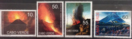 Cabo Verde 2007 - Erupçoes Vulcanicas Da Ilha Do Fogo Vulkan Volcano Vulcan Volcans 4 Val. MNH - Islas De Cabo Verde